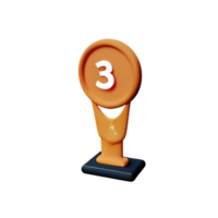 premio 3d representación icono ilustración png