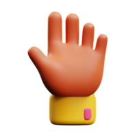 hand handflatan 3d tolkning ikon illustration png