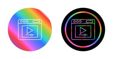 Video Player Vector Icon