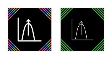 Bell Shaped Graph Vector Icon