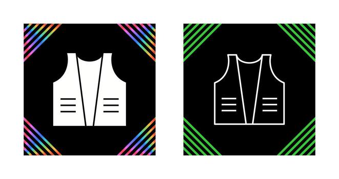 icono de vector de chaqueta de construcción