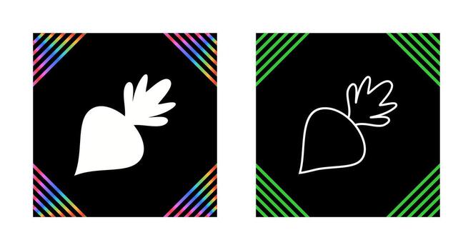 icono de vector de remolacha