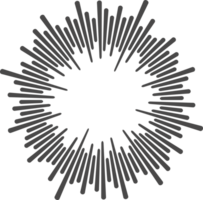 Circle sound wave. Audio music equalizer. Round circular icon. Spectrum radial pattern and frequency frame png