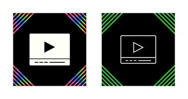 Video Player Vector Icon