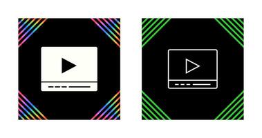 Video Player Vector Icon