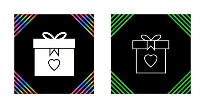 icono de vector presente