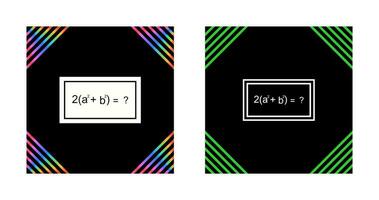 Solving Formula Vector Icon