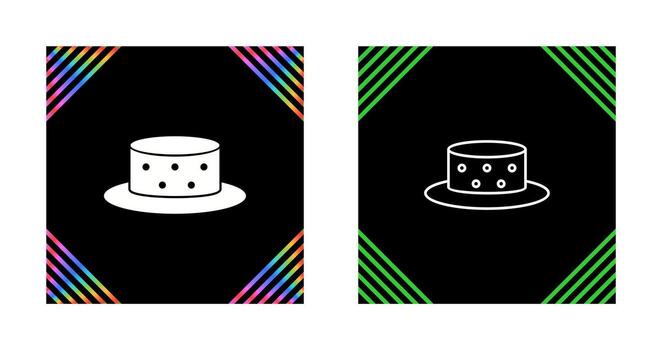 icono de vector de sombrero
