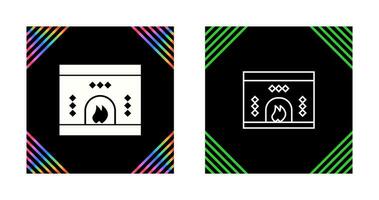 Fireplace Vector Icon