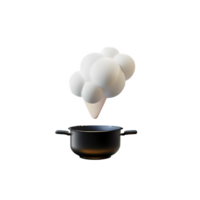 Cocinando 3d representación icono ilustración png