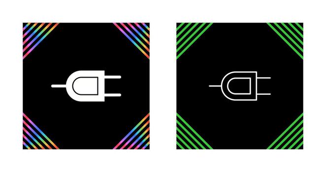 icono de vector de enchufe