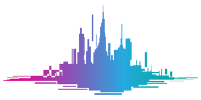 colorida paisagem urbana, cidade Horizonte png