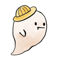 carino scarabocchio fantasma, Halloween png