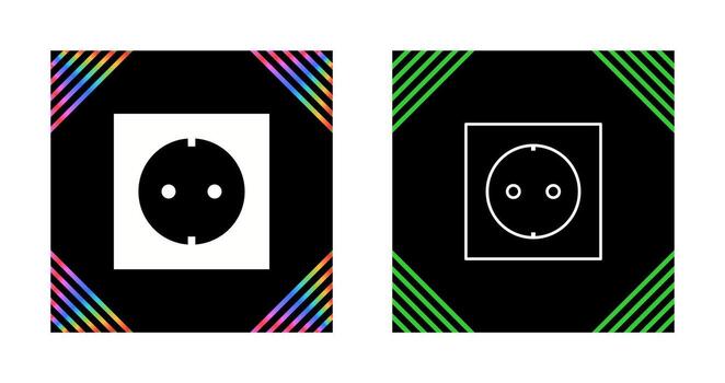 icono de vector de enchufe