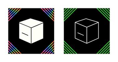 icono de vector de cubo