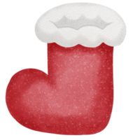 Red Christmas sock png
