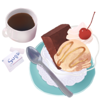 A piece of cute cake png