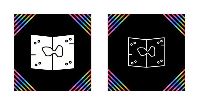 icono de vector de mapa