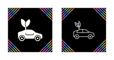 Eco friendly Car Vector Icon