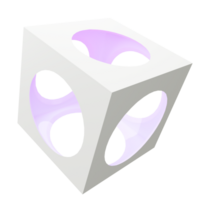 abstrato 3d cubo. png