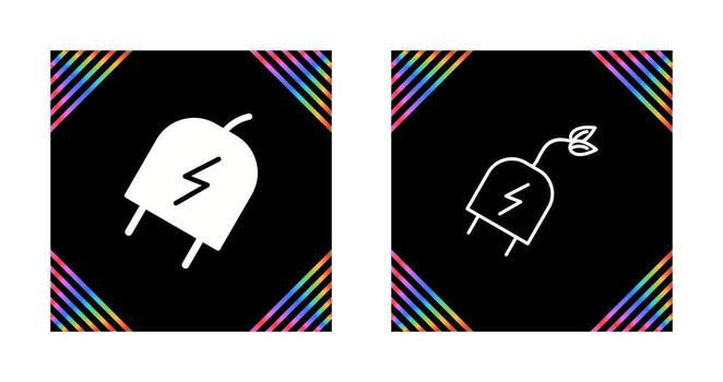 icono de vector de enchufe eléctrico