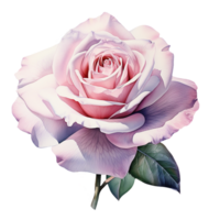 rosado acuarela Rosa flor. ai generativo Pro png