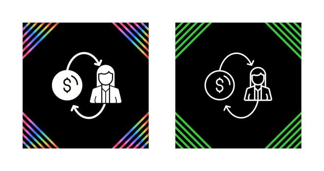 icono de vector de conversión