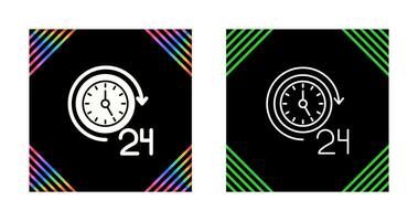 24 Hours Vector Icon