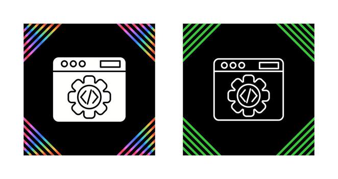 icono de vector de programación