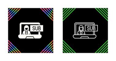 Subscriber Model Vector Icon
