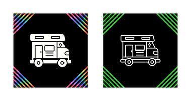 Camper Van Vector Icon