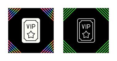 icono de vector de pase vip