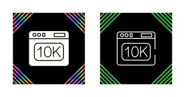 icono de vector de 10k