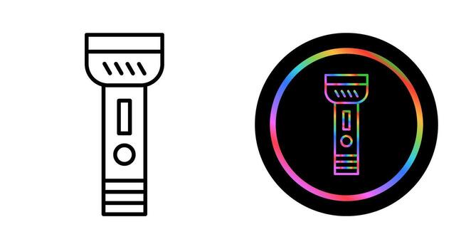 icono de vector de linterna