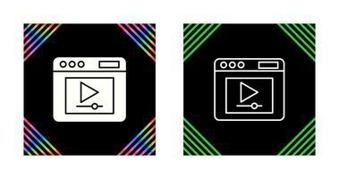 Video Player Vector Icon