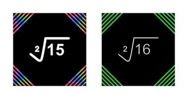 Square Root Vector Icon