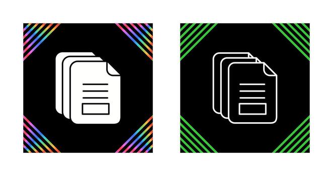 icono de vector de documento