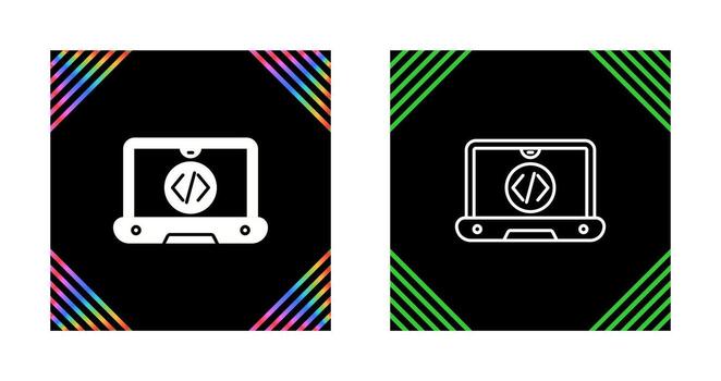 icono de vector de codificación