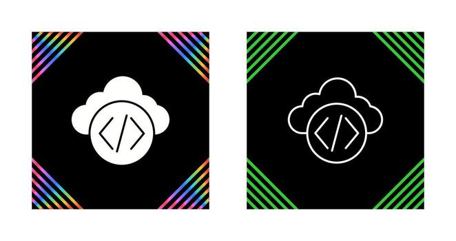 icono de vector de nube