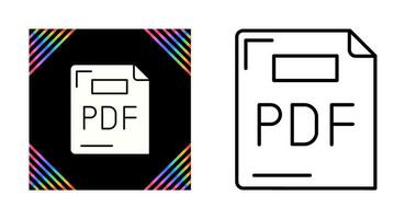 icono de vector de pdf