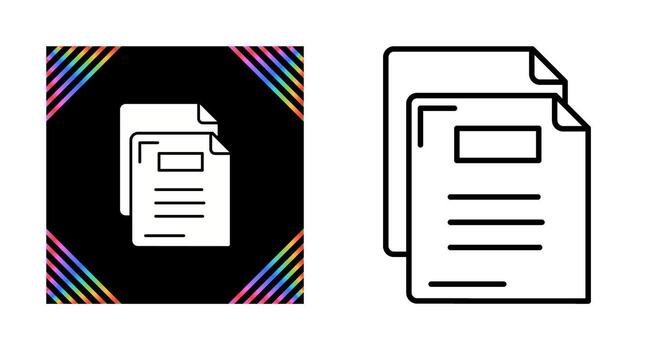 icono de vector de documento