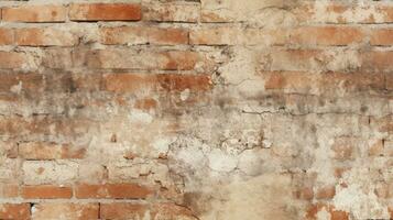 Red brick wall seamless background, texture pattern for continuous replicate, Generative AI illustration photo