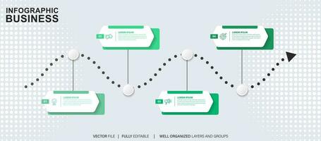Business data visualization timeline infographic icons designed for abstract background template milestone element modern diagram process technology digital marketing data presentation chart Vector