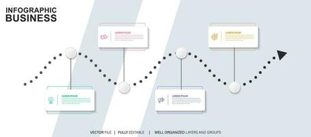 infografía cronograma modelo negocio concepto.vector lata ser usado para flujo de trabajo disposición, diagrama, número paso arriba opciones, web diseño ,anual reporte vector