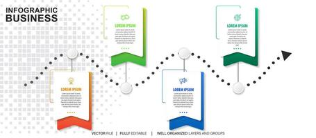 Vector abstract element timeline infographics.