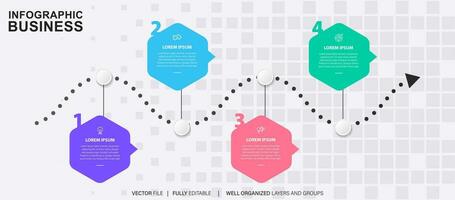 Vector abstract element timeline infographics.