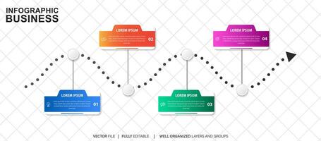 vector resumen elemento cronograma infografía.