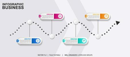 Vector abstract element timeline infographics.