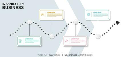 Vector abstract element timeline infographics.