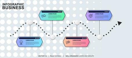 negocio datos visualización cronograma infografía íconos diseñado para resumen antecedentes modelo hito elemento moderno diagrama proceso tecnología digital márketing datos presentación gráfico vector